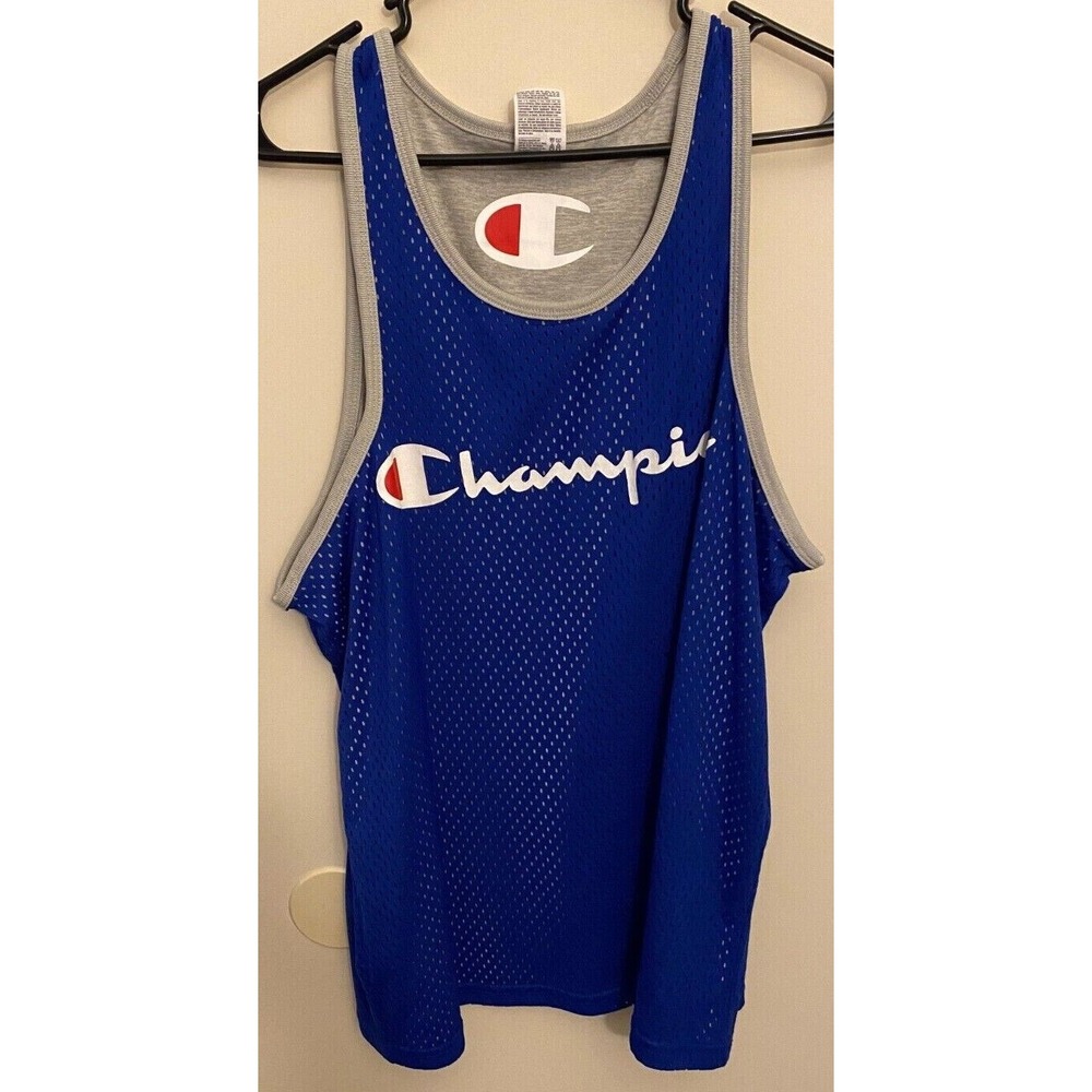 Champion Blue Sleeveless Jersey Men's Size XL